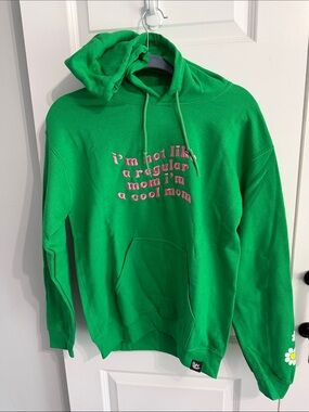 Green Graphic Hoodie - "I'm Not Like a Regular Mom"